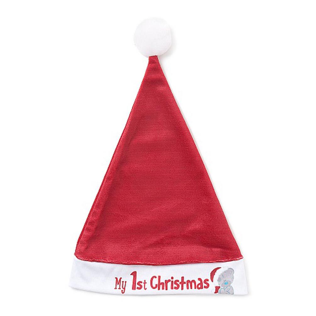 My 1st Christmas Tiny Tatty Teddy Bib & Santa Hat Set Extra Image 1